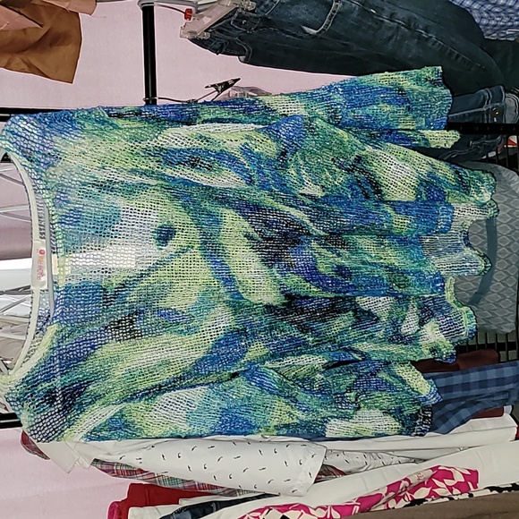 Peachy Pink netted shirt - Picture 1 of 2